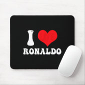 Tapis De Souris I Heart Ronaldos First Name Groovy D Valentines (Avec souris)