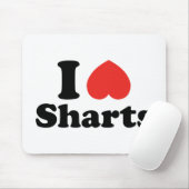 Tapis De Souris I Heart Sharts (Avec souris)