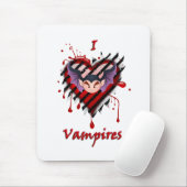 Tapis De Souris I Heart Vampires (Avec souris)