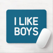 Tapis De Souris I Like Boys Funny Jokes Sarcastic  (Avec souris)