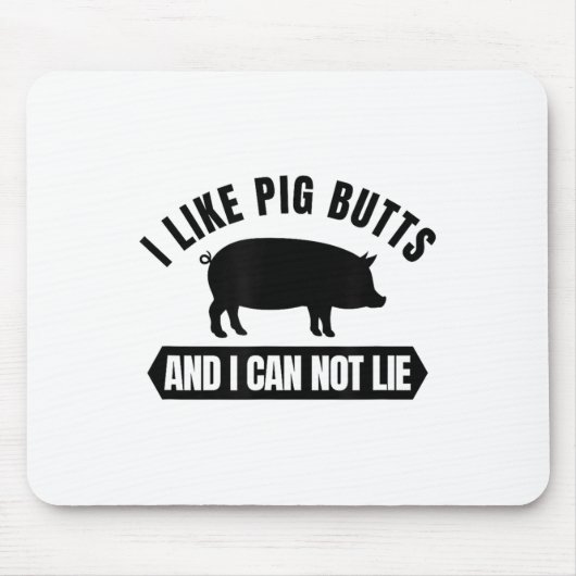Tapis De Souris I Like G Butts And I Cannot Lie Funny Bbq Grilling (Devant)