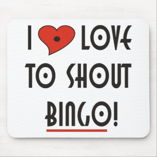 Tapis De Souris I Love2 Shout Bingo Pad Souris