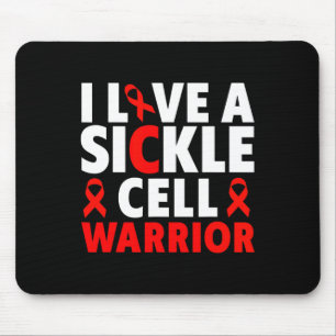 Tapis De Souris I Love a Sickle Cell Warrior - Sickle Cell Award