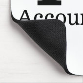 Tapis De Souris I ❤️ Love Accounting - Département Comptabilité - (Coin)