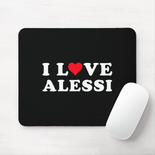 Tapis De Souris I Love Alessi Matching Girlfriend &amp; Boyfriend  (Avec souris)