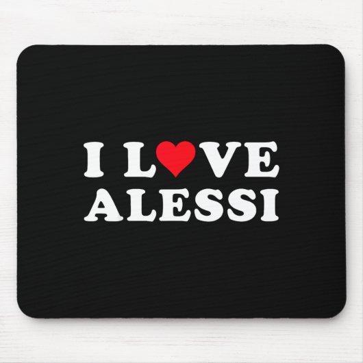 Tapis De Souris I Love Alessi Matching Girlfriend &amp; Boyfriend  (Devant)