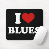 Tapis De Souris I Love Blues (Avec souris)