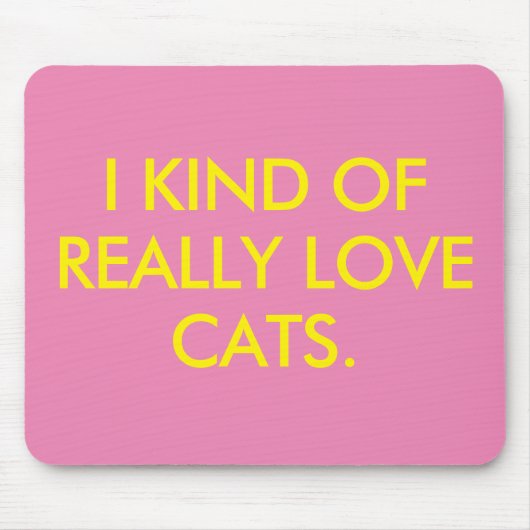 Tapis De Souris I Love Cats Souris Pad (Devant)