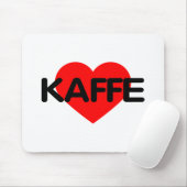 Tapis De Souris I Love Coffee - Kaffe (Avec souris)
