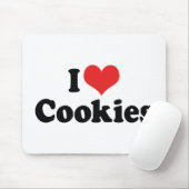 Tapis De Souris I Love Cookies (Avec souris)