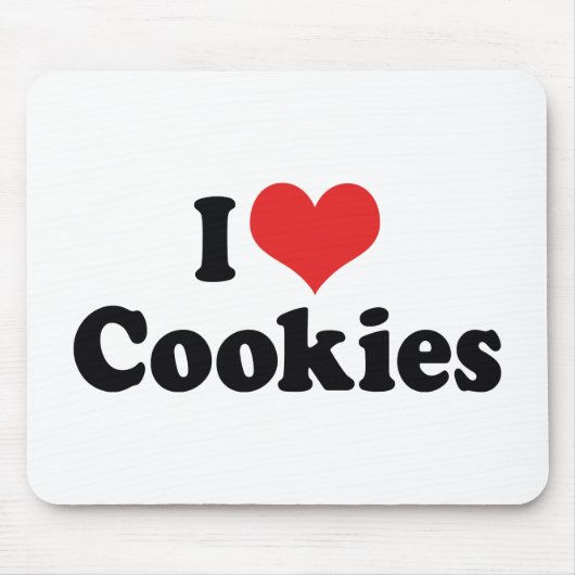 Tapis De Souris I Love Cookies (Devant)