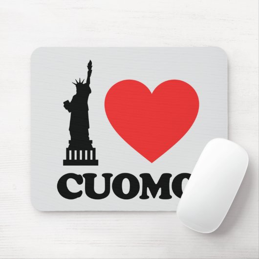 Tapis De Souris I Love Cuomo | Statue de la Liberté (Avec souris)