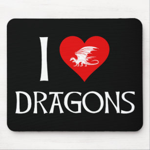 Tapis De Souris I Love Dragons