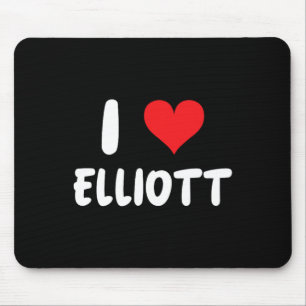 Tapis De Souris I Love Elliott - Cœur