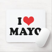Tapis De Souris I Love Heart Mayo - Mayonnaise Lover (Avec souris)