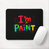Tapis De Souris I Love I Like To Finger Paint Couple I'm Paint Val (Avec souris)