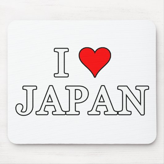 Tapis De Souris I Love Japan (Devant)