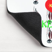 Tapis De Souris I Love Kenya Massai Art Print (Coin)