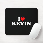 Tapis De Souris I Love Kevin - Heart Long Sleeve (Avec souris)