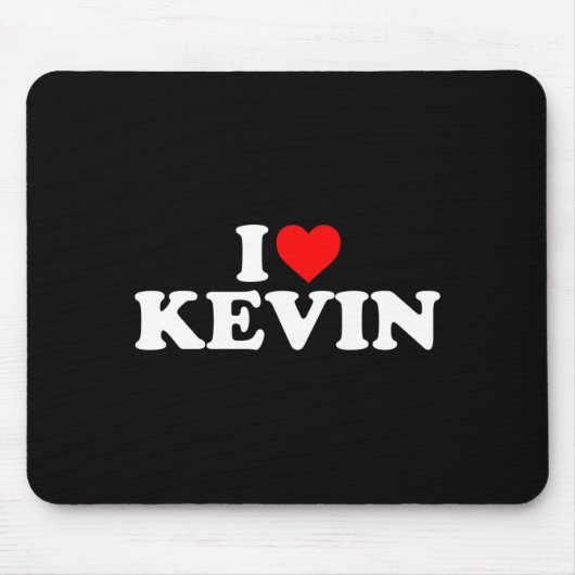Tapis De Souris I Love Kevin - Heart Long Sleeve (Devant)