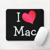 Tapis De Souris I Love Mac (Avec souris)