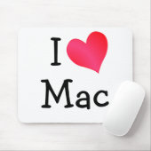 Tapis De Souris I Love Mac (Avec souris)