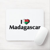 Tapis De Souris I Love Madagascar Flag (Avec souris)