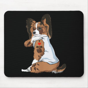 Tapis De Souris I Love Maman Tattoo Papillon Maman Amoureux des ch
