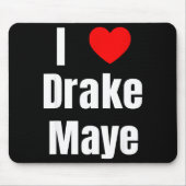 Tapis De Souris I Love Maye Qb Football Fan (Devant)