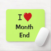 Tapis De Souris I Love Moth End - Citation Motivationnelle (Avec souris)