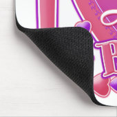 Tapis De Souris I Love My BFFs rose/violet - coeurs (Coin)