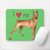 Tapis De Souris I Love my German (Avec souris)