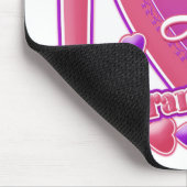 Tapis De Souris I Love My Grandchildren rose/violet - coeur (Coin)