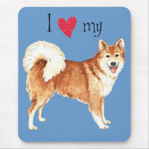 Tapis De Souris I Love my Icelandic Sheepdog