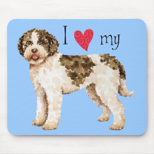 Tapis De Souris I Love my Lagotto (Devant)