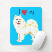 Tapis De Souris I Love my samoyed (Avec souris)