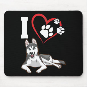 Tapis De Souris I love my siberian husky dog   Home Decor Venin