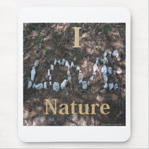 Tapis De Souris I Love Nature Vêtements et cadeaux