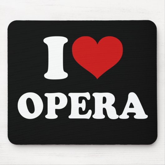 Tapis De Souris I Love Opera (Devant)