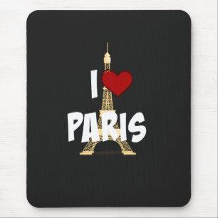 Tapis De Souris "I Love Paris", Tour Eiffel