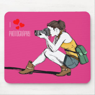 Tapis De Souris I Love Photography Mousepad