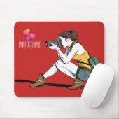 Tapis De Souris I Love Photography Mousepad (Avec souris)