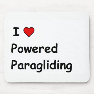 Tapis De Souris I Love powered Paragliding