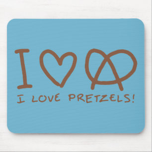 Tapis De Souris I Love Pretzels