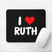 Tapis De Souris I Love Ruth - Heart - Name  (Avec souris)