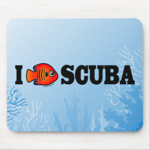 Tapis De Souris I Love scuba