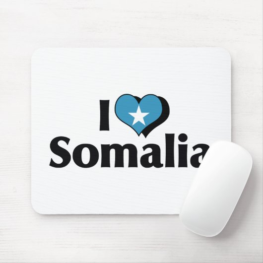 Tapis De Souris I Love Somalia Flag (Avec souris)