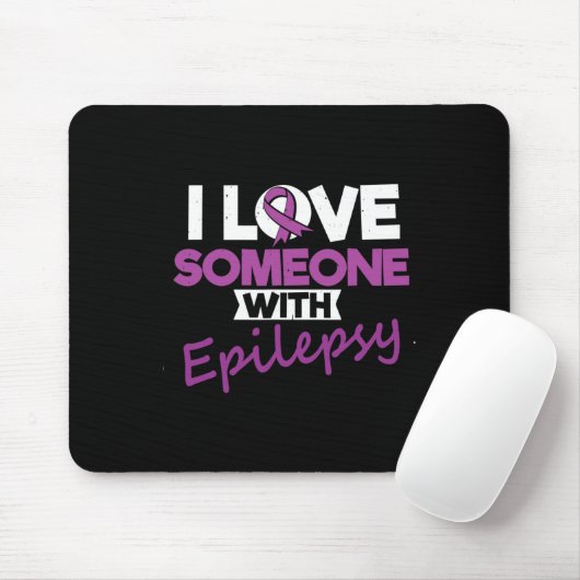 Tapis De Souris I Love Someone With Epilepsy Day Seizures Warrior (Avec souris)