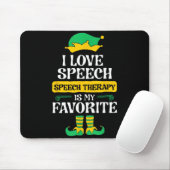 Tapis De Souris I Love Speech Speech Therapy Is My Favorite (Avec souris)
