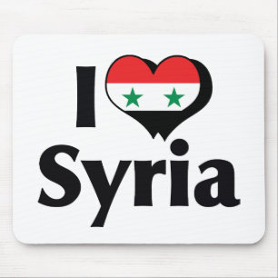 Tapis De Souris I Love Syria Flag